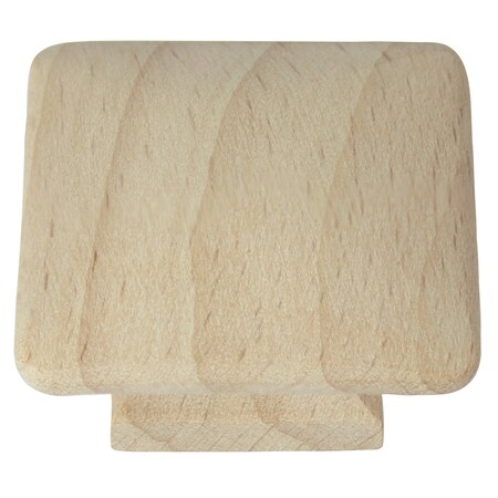 Laurey 1 1/2" Au Natural Wood Square Knob 32301